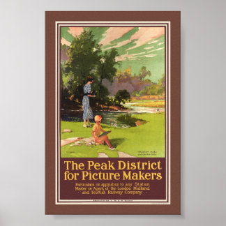 The peak district for picture makers Vintage Poste Poster