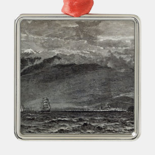 The Peak of Teneriffe, Sante Cruz Metal Tree Decoration