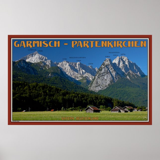 The Peaks Above Garmisch Poster (Front)