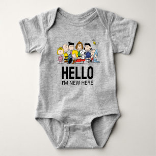 The Peanuts Gang   Baby Shower  'm New Here Baby Bodysuit