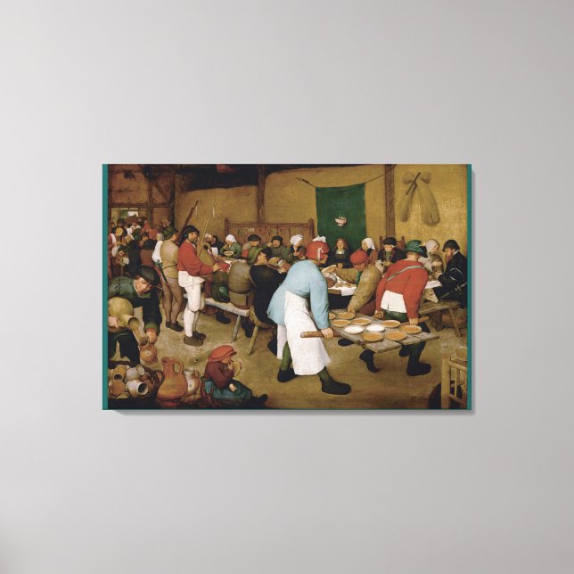 The Peasant Wedding by Pieter Bruegel the Elder Canvas Print (Front)