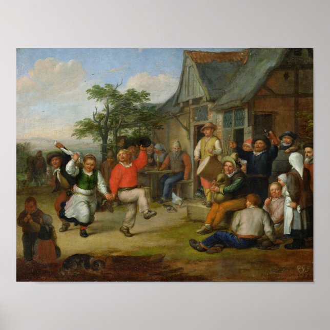 The Peasants' Dance, 1678 Poster (Front)