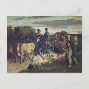 The Peasants of Flagey Returning from the Fair Postcard