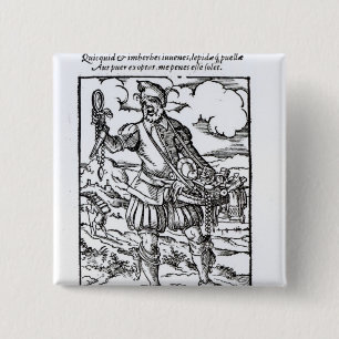 The Pedlar, published by Hartman Schopper 15 Cm Square Badge