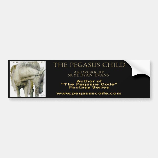 "THE PEGASUS CHILD" Bumper Sticker (Front)