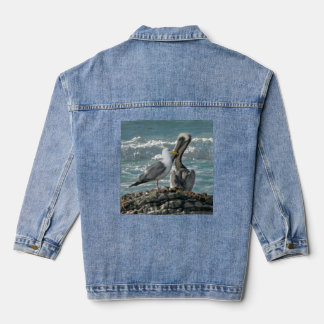 The Pelican and His Gull! Denim Jacket