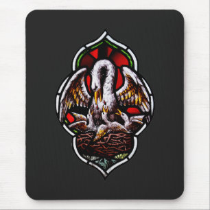The Pelican as a Christian Symbol Mouse Pad
