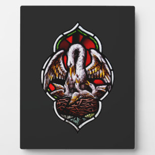 The Pelican as a Christian Symbol Plaque