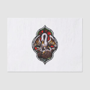 The Pelican as a Christian Symbol Tissue Paper