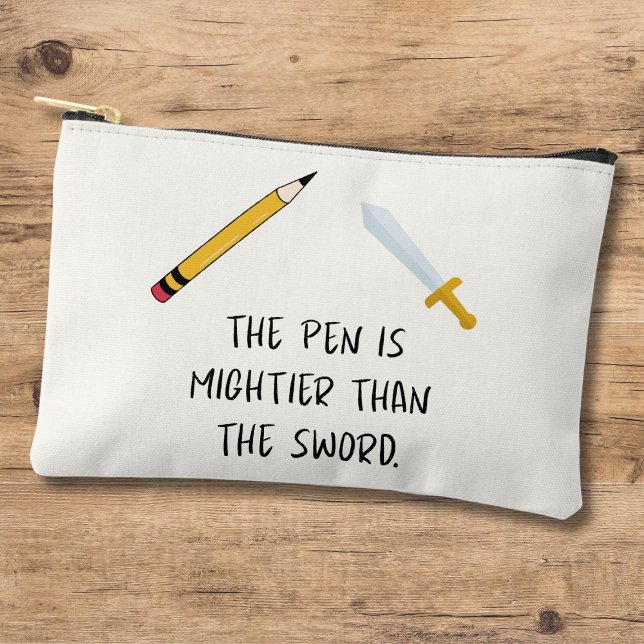 The pen is mightier than the sword accessory pouch (Creator Uploaded)