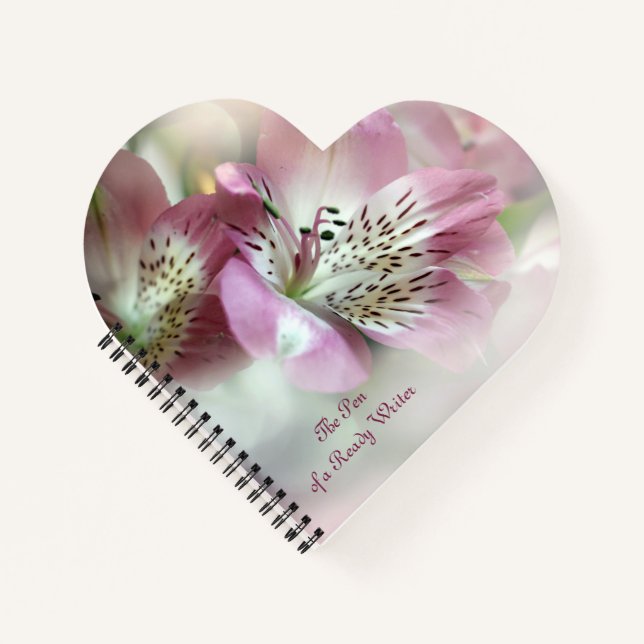 The Pen of a Ready Writer Heart Notebook  (Front)