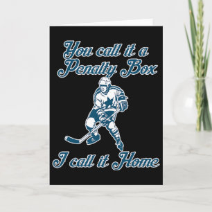 The Penalty Box Home Funny Hockey  Card