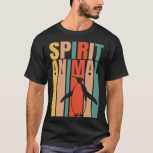 The Penguin Is My Spirit Animal Retro T-Shirt