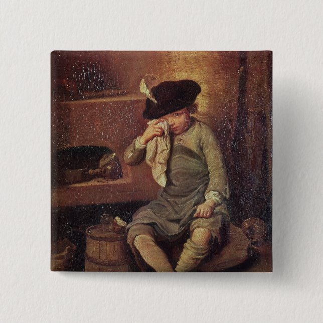 The Penitent Child 15 Cm Square Badge (Front)