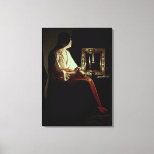 The Penitent Magdalen, c.1638-43 (oil on canvas) Canvas Print