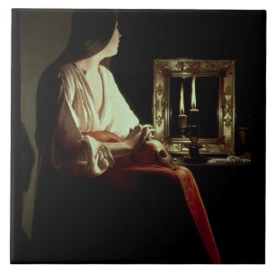 The Penitent Magdalen, c.1638-43 (oil on canvas) Tile