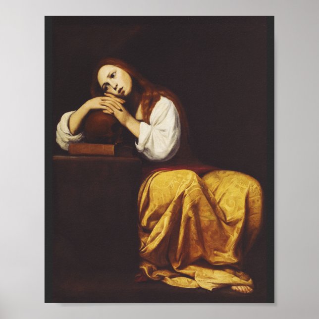 The Penitent Mary Magdalene by Giacomo Galli Poster (Front)