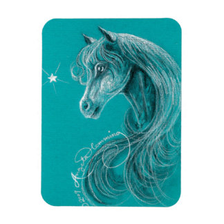 The Pensive Arabian Horse Magnet