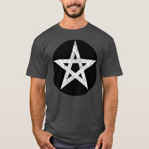 The Pentagram (white vintage on black) T-Shirt