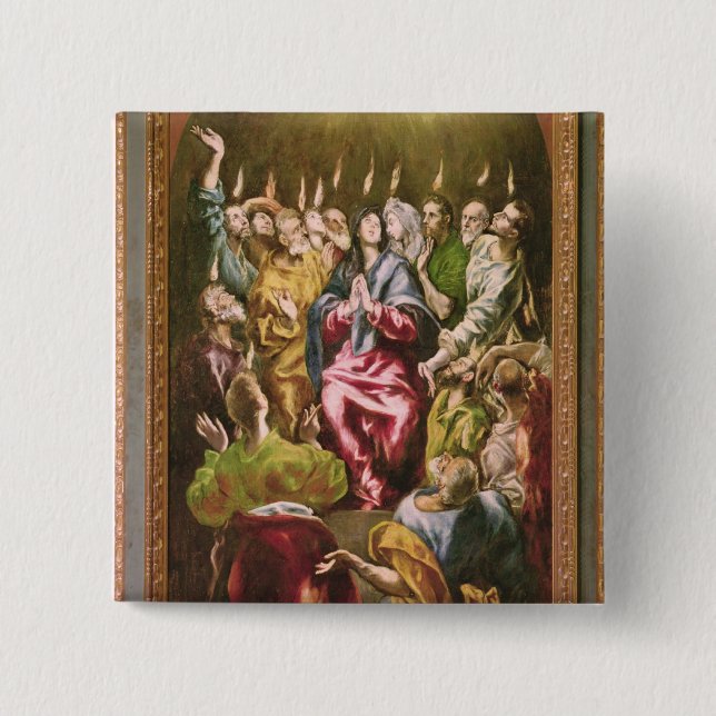The Pentecost, c.1604-14 15 Cm Square Badge (Front)