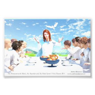 The Pentecost - Mary, Apostles and the Holy Spirit Photo Print