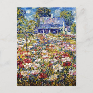 “The Peony Garden” Postcard