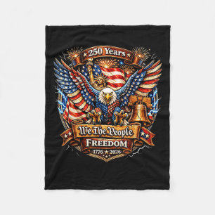 The people 250th birthday american patriotic 4th o fleece blanket