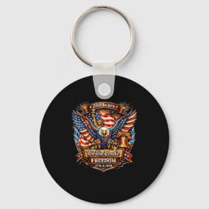 The people 250th birthday american patriotic 4th o key ring