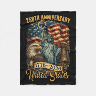 The People Aamerican Flag Usa 1776 2026 July 4th Fleece Blanket