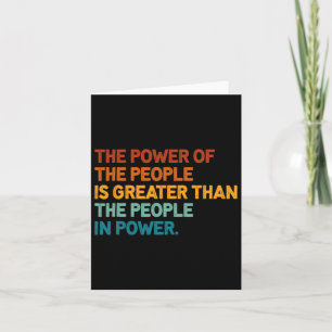 The People Of Power Is Greater Than The People In Card