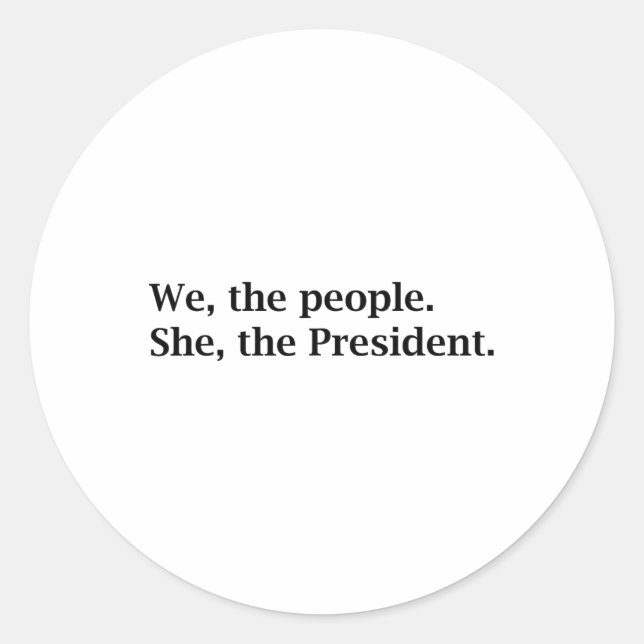The People Support Kamala Harris For President 202 Classic Round Sticker (Front)
