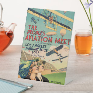 The People's Aviation Meet Pedestal Sign