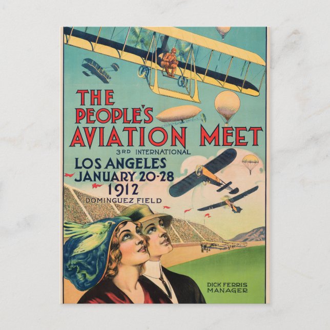 The People's Aviation Meet Postcard (Front)