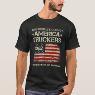 The People's Convoy 2022 America Truckers Freedom T-Shirt
