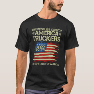 The People's Convoy 2022 America Truckers Freedom T-Shirt