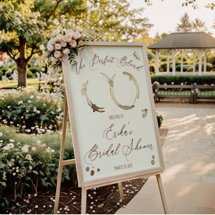 The Perfect Blend! Coffee Bridal Shower Welcome Poster