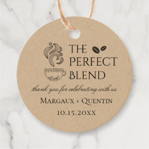 The Perfect Blend Coffee Favour Tags