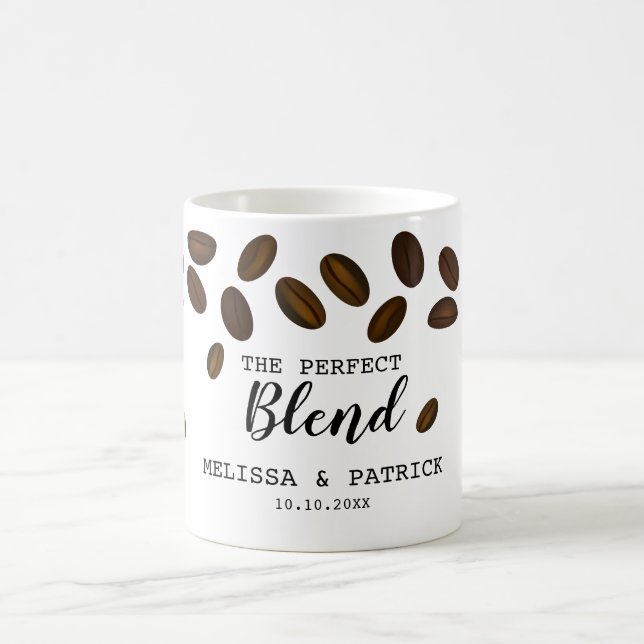 The Perfect Blend Coffee Favours Wedding Coffee Mug (Center)