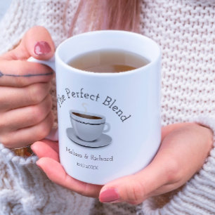The Perfect Blend Coffee Wedding Favor Mug