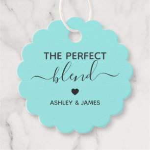 The Perfect Blend Gift Tag, Coffee Wedding Favour Favour Tags