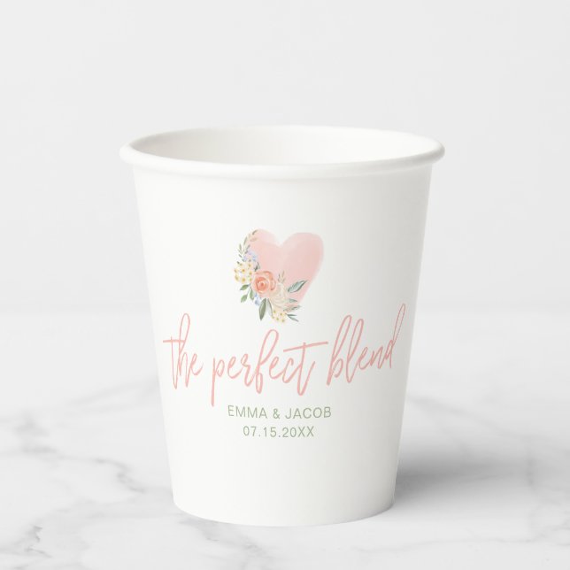 The Perfect Blend, Tea or Coffee Paper Cups (Front)