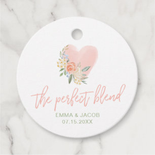 The Perfect Blend, Tea or Coffee Wedding Favour Tags