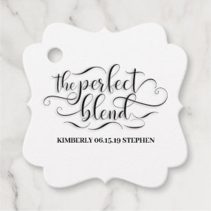 The Perfect Blend Wedding Favour Tags