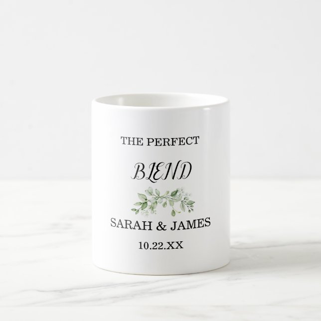 The Perfect Blend Wedding Mug Favour (Center)