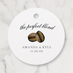 The Perfect Blend Wedding Thank You Favour Tags