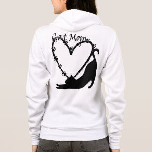 The Perfect "Cat Mum" Hoodie with print on back.
