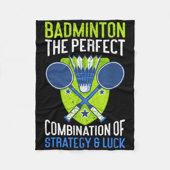 The Perfect Combination Of Strategy &amp; Luck Fun Fleece Blanket (Front)