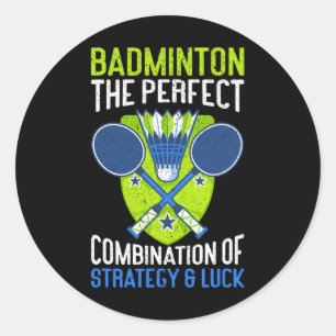The Perfect Combination Of Strategy And Luck Funny Classic Round Sticker