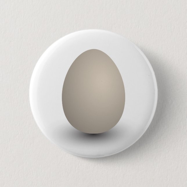 the perfect egg 6 cm round badge (Front)