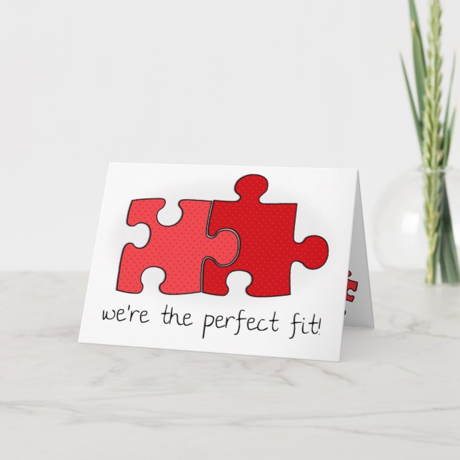 The Perfect Fit | Valentine's Day Card (Front)